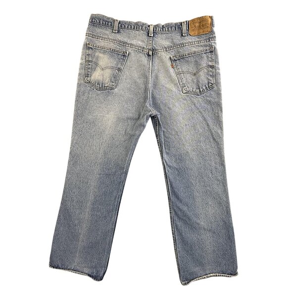 Vintage Levis 517 Jeans Mens 40x30 Blue Orange Tab Made in USA Straight Leg 90s - Picture 2 of 16